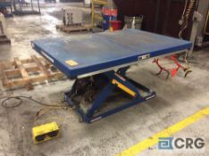 4 X 6 foot scissor lift table, 2000 lb capacity