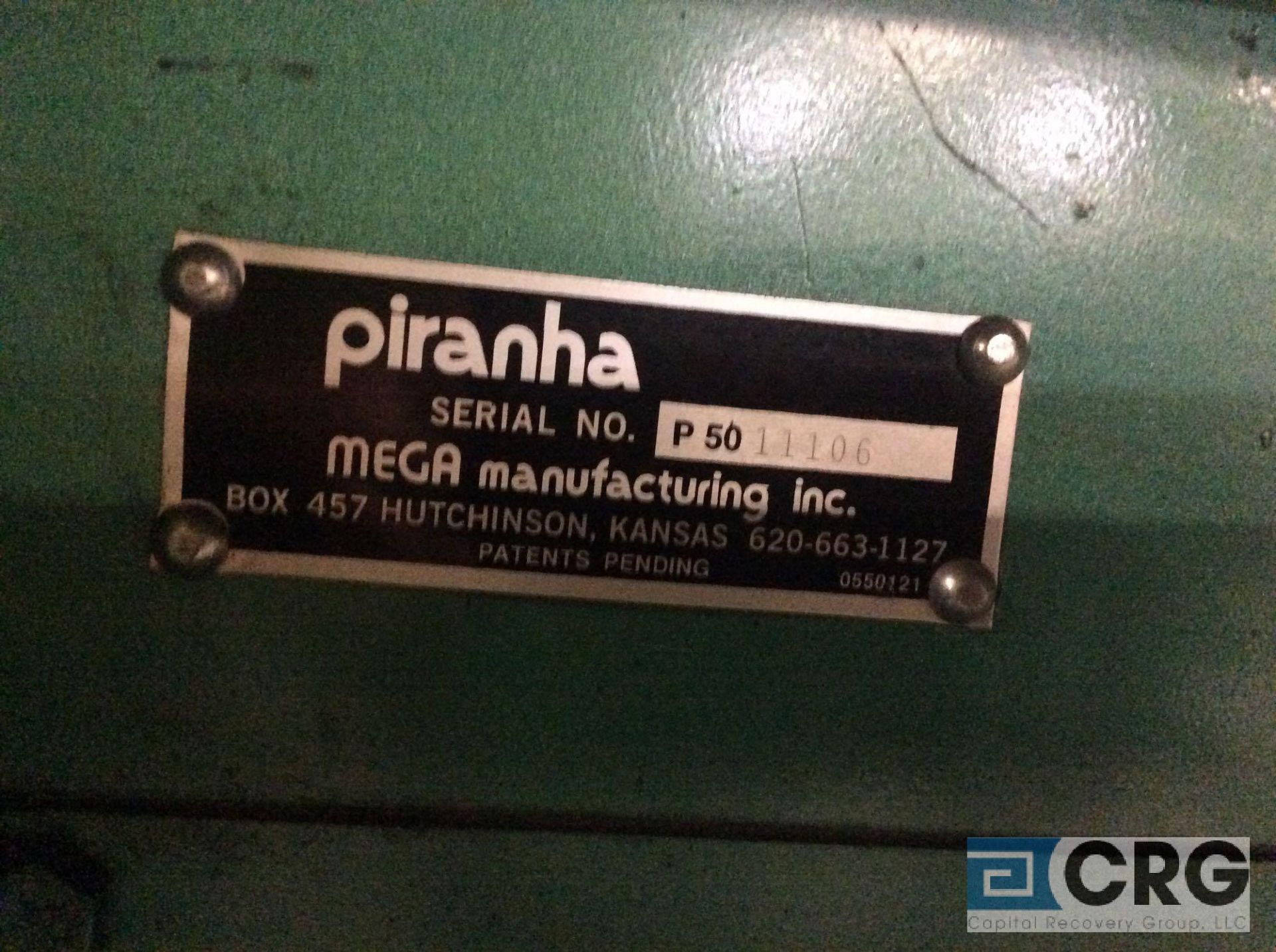 Piranha P50 ironworker, sn P50-11106, rated for 60,000 psi tensile strength, PUNCH 50 ton capacity 1 - Image 3 of 5