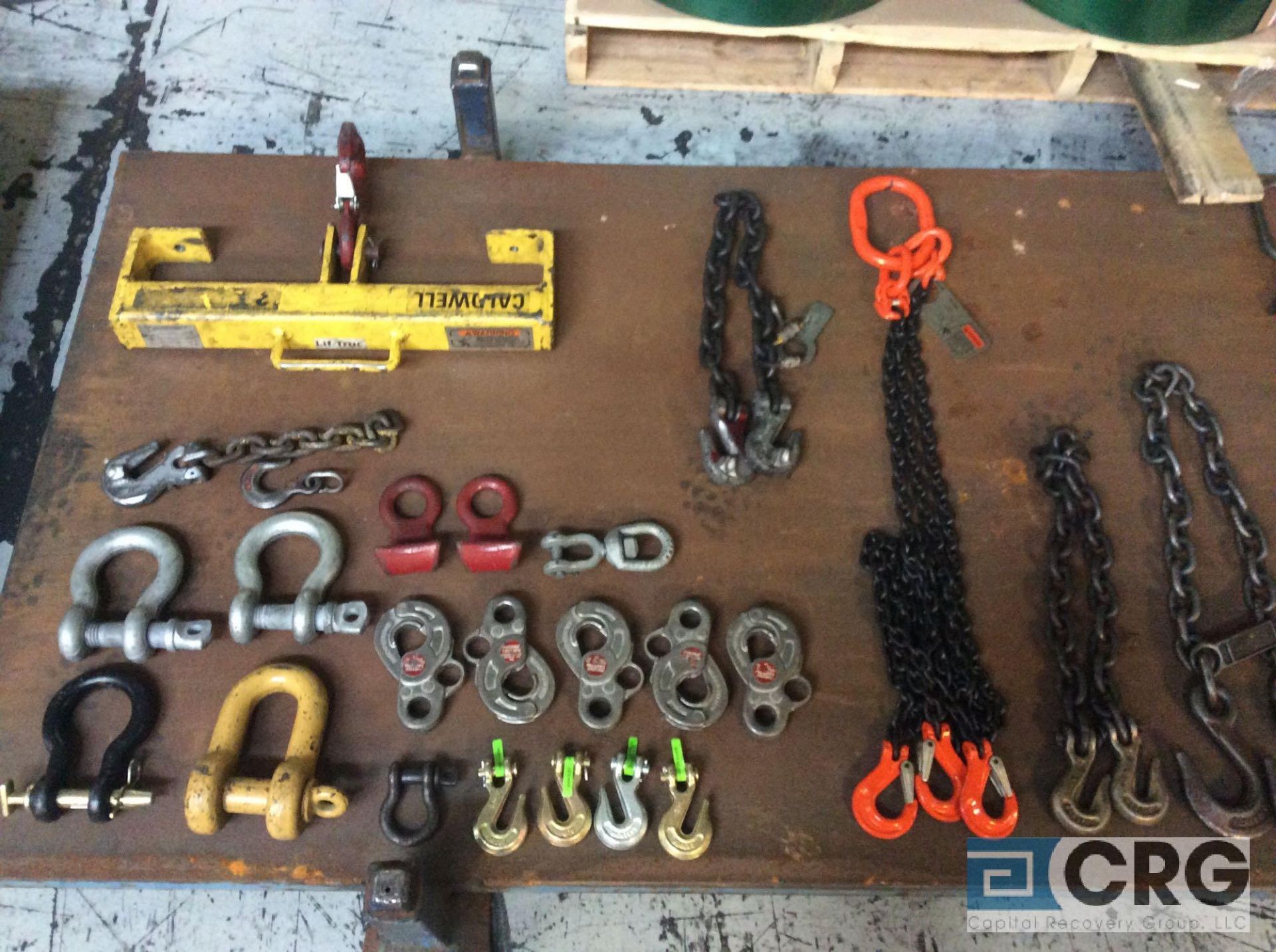 Lot of asst lifting chains, hooks, clevises, etc - Image 3 of 3