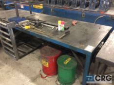 4 X 8 foot heavy duty steel table (LOCATED IN ROLL FORM AREA)