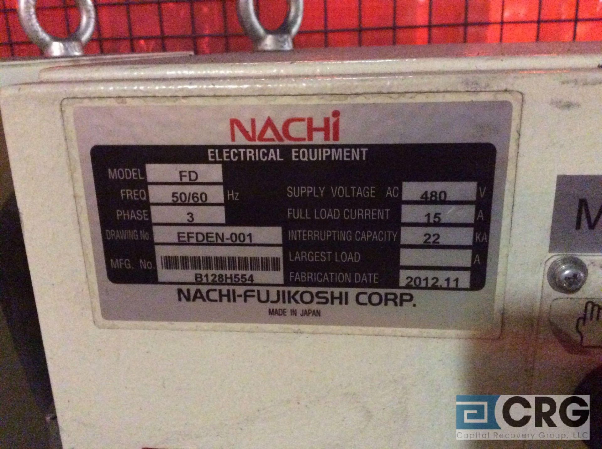 6-Axis Nachi MC-350-01 sub fixture handling robot with controls (2012), subject to entirety bid - Image 6 of 7