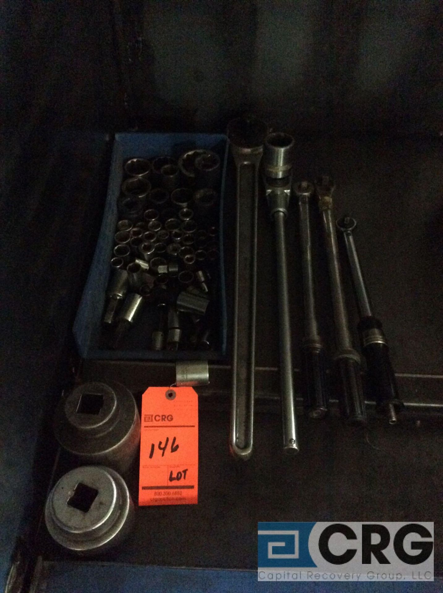 Lot of asst heavy duty wrenches and asst ratchets and sockets - Image 2 of 2