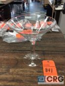 Lot of (16) giant martini glasses