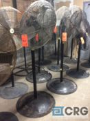 Lot of (3) pedestal fans