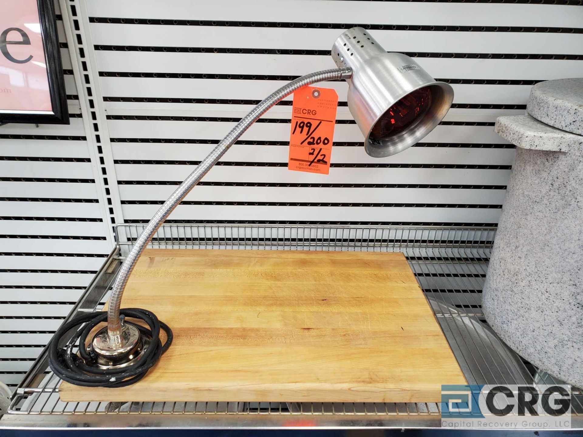 Lot of (2) carving stations with heat lamp