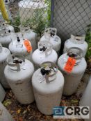 Lot of (13) 40# propane cylinders