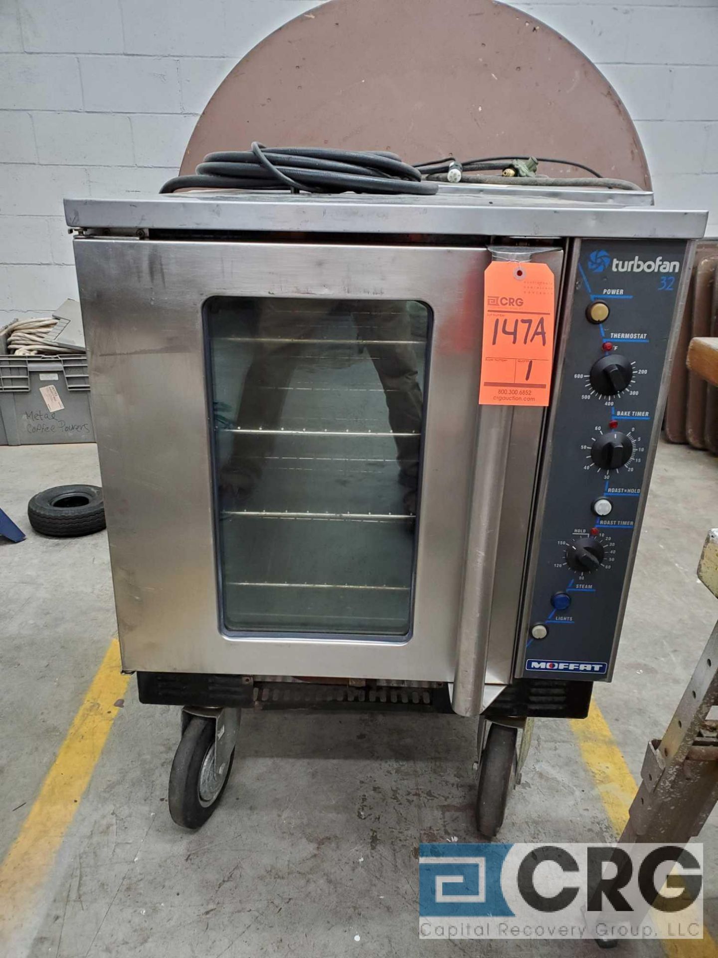 Moffat turbofan portable commercial oven, m/n G32MS, electric and propane gas