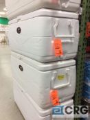 Lot of (2) large white coolers