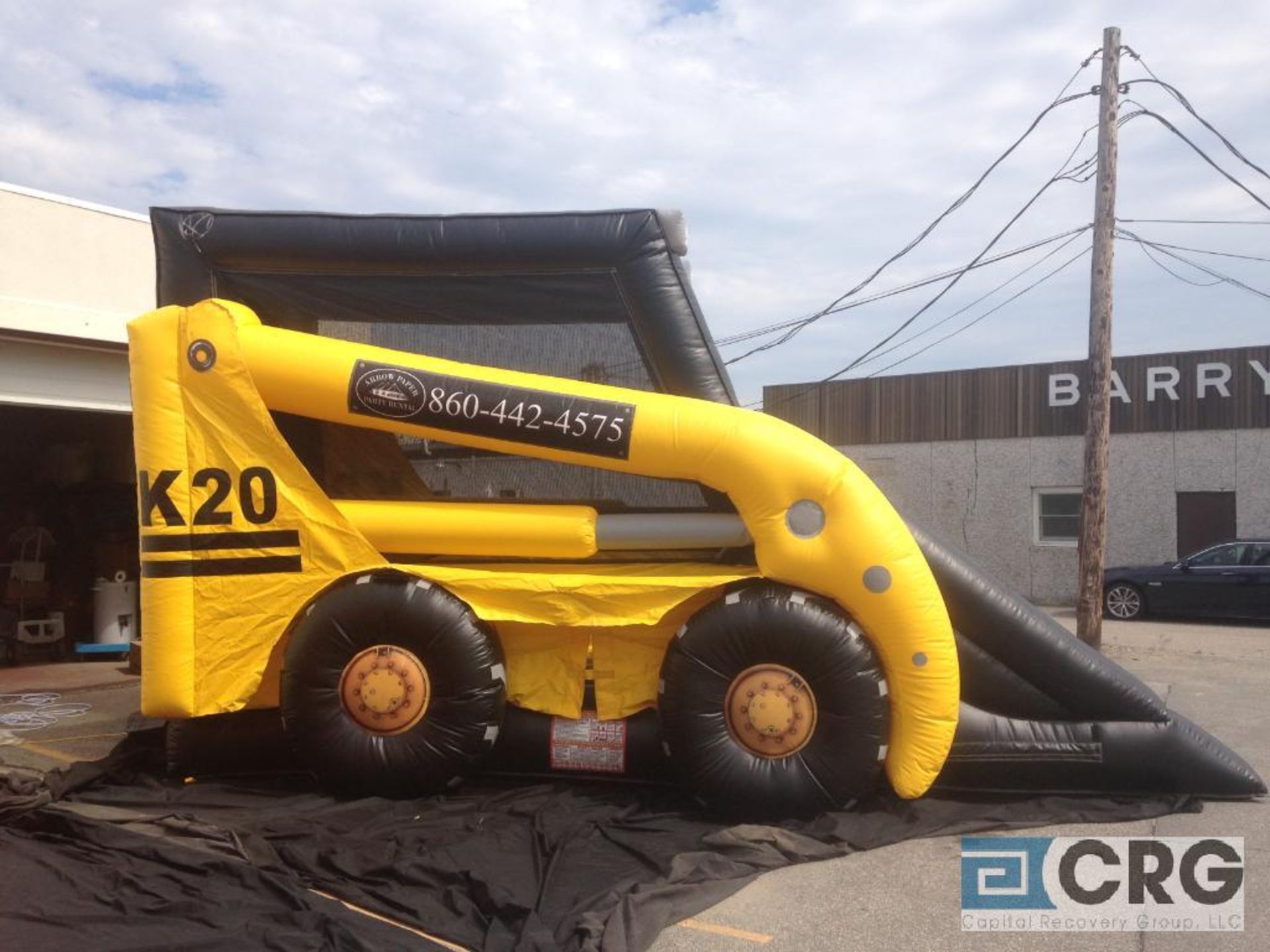 Tonka mini loader bounce house with blower