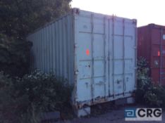 20 foot sea container storage box, 88 inch wide inside doors X 90 inch high inside doors (LATE