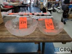 Lot of (18) 10 1/2 in. glass salad bowls, (24) 9 in. glass salad bowls