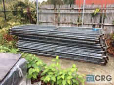 Lot of temporary safety fencing