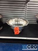 Lot of (3) 2 1/2 gallon silver plated punch bowls
