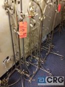 Lot of assorted brass candelabras