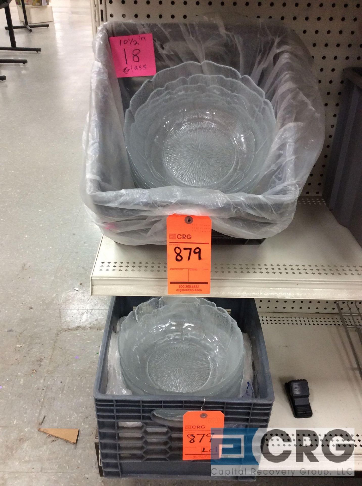 Lot of (18) 10 1/2 in. glass salad bowls, (24) 9 in. glass salad bowls - Image 3 of 4