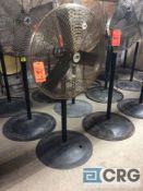 Lot of (4) pedestal fans