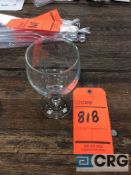 Lot of (210) 10 oz. balloon glasses with (9) racks, add'l $5 fee per rack