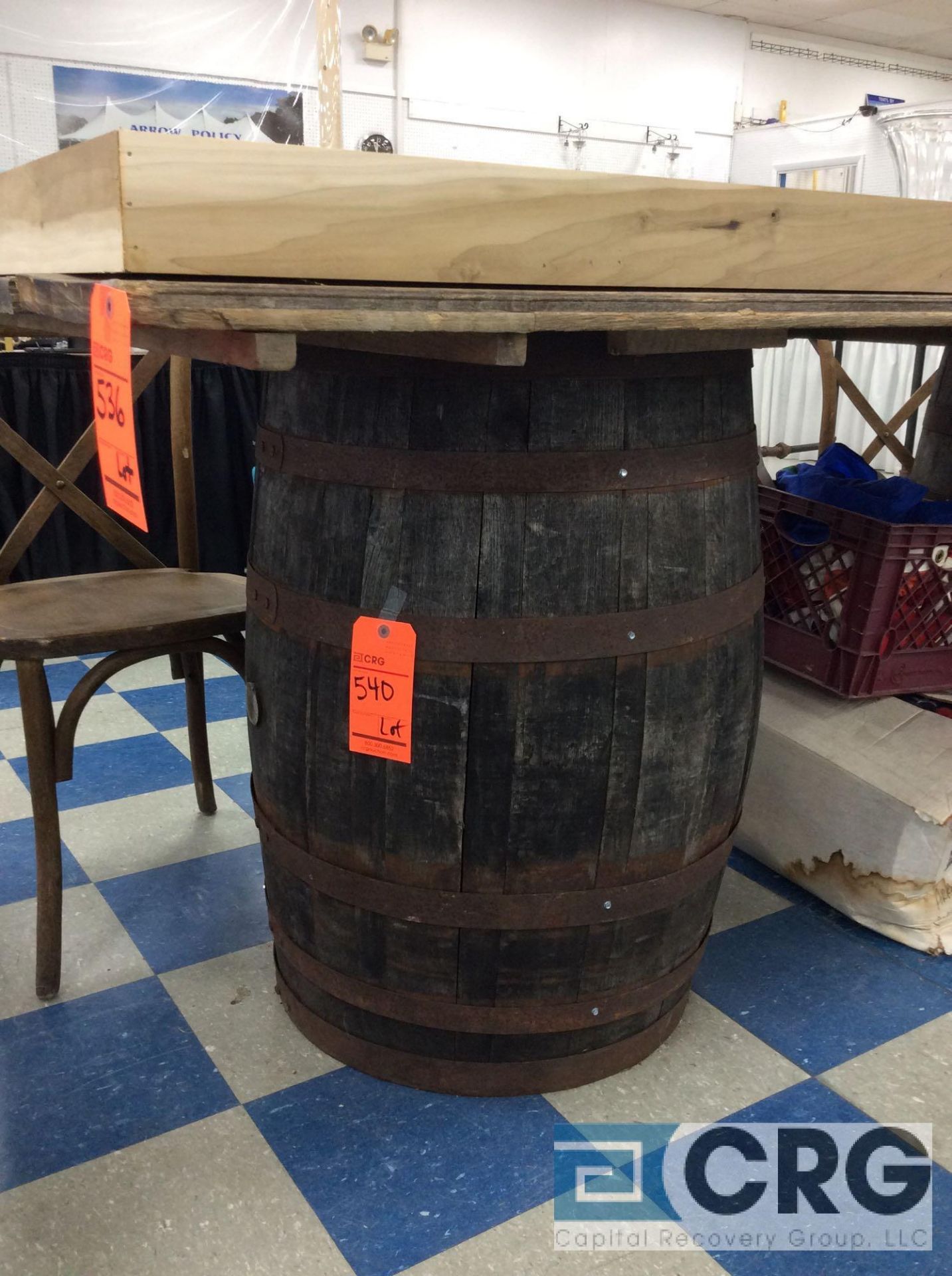 Lot of (2) wine barrels - Image 2 of 2