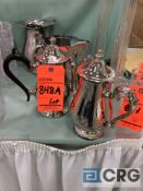 Lot of (10) assorted stainless coffee pots, ($5 add’l for container each)