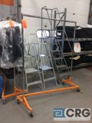 Lot of (10) Z-frame portable coat racks (LATE PICK UP AFTER LINEN IS REMOVED)