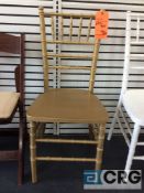 Lot of (36) gold wood chiavari chairs