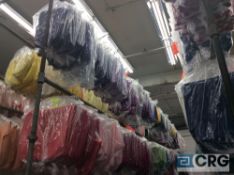 Lot of (120 +/-) 120 inch round table cloths including pink, hot pink, raspberry, purple, plum,