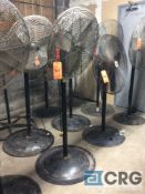 Lot of (3) pedestal fans