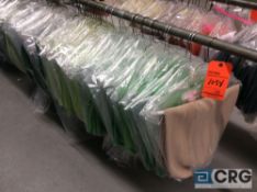 Lot of (140 +/-) asst 60 X 120 inch table cloths including (16) kelley green, (13) lime, (12) hunter