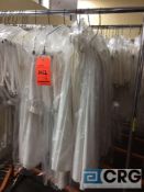 Lot of (7) IVORY table skirts