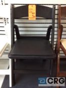 Lot of (40) black resin padded folding chair