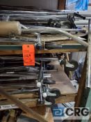 Lot consists of (10) portable and collapsible metal coat racks