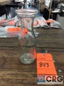 Lot of (10) 1/2 liter glass carafe