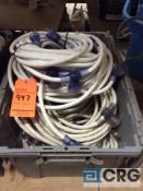 Lot of 50 foot multi tap lighting cords