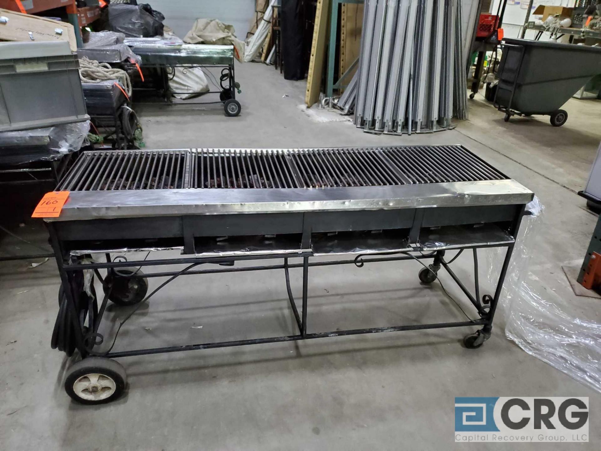 72 in. long x 24 in. deep portable propane grill - Image 2 of 6