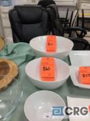 Lot consists of assorted all white round bowls, (5) 12 in., (90) 9 in.