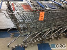 Lot of (10) assorted small stainless shopping carts