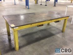 4 X 8 foot heavy duty welding table with 1 inch plate