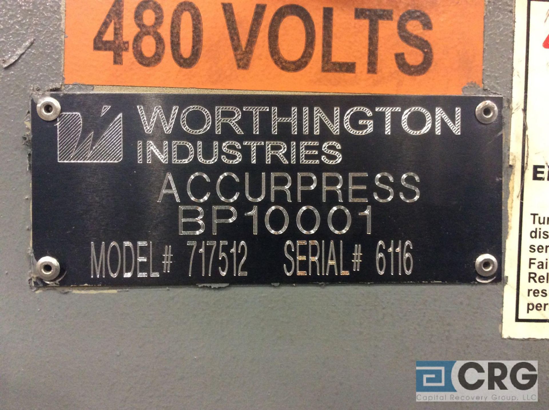 AccuPress 717512 CNC hydraulic press brake, 175 ton cap, 12 foot, with ACCUPRESS controls and ETS - Image 4 of 7