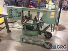 Ellis 1600 horizontal metal cutting bandsaw, 11 inch max capacity, 1 hp, 1 phase with out feed