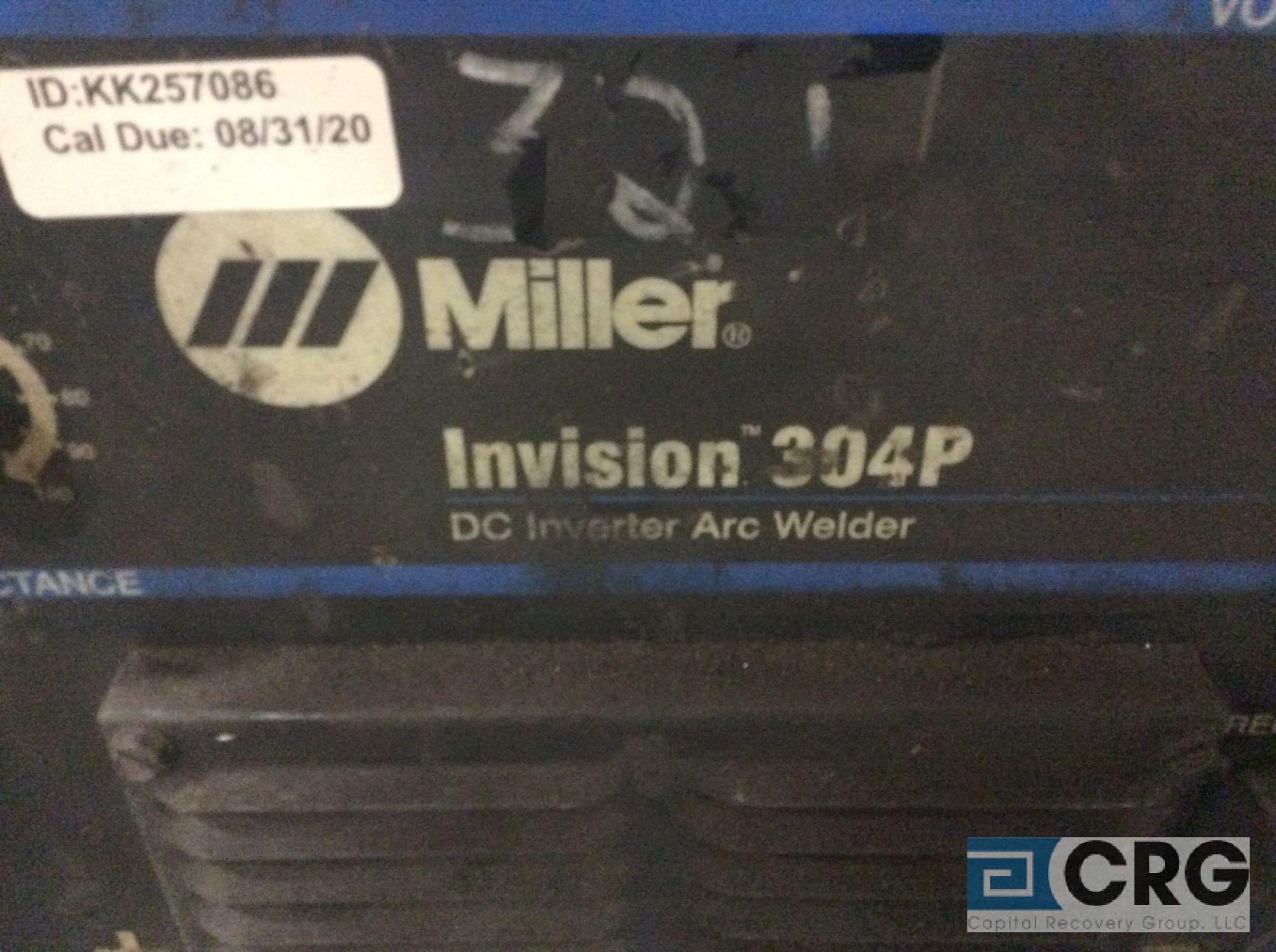 Miller INVISION 304P DC inverter arc welder, 95 max OCV, 3 phase, With 24V wire feed - Image 2 of 4