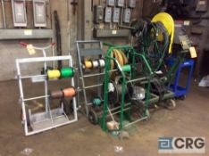 Lot of (4) asst spool wire carts