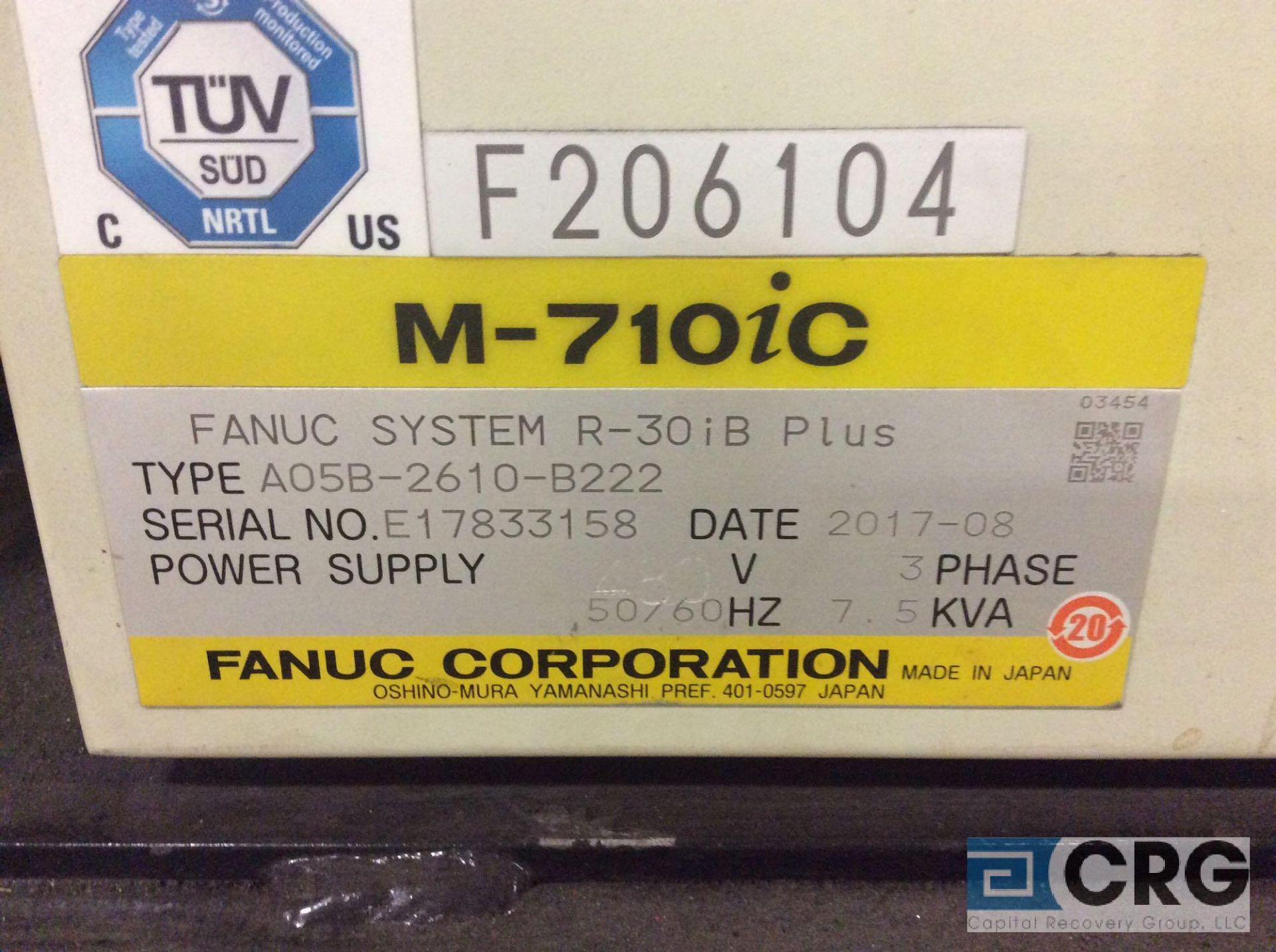 Weldbot robotic welder with FANUC ROBOT M-710IC-12L, Weldbot rotating table, Fronius TPS 500i - Image 7 of 12