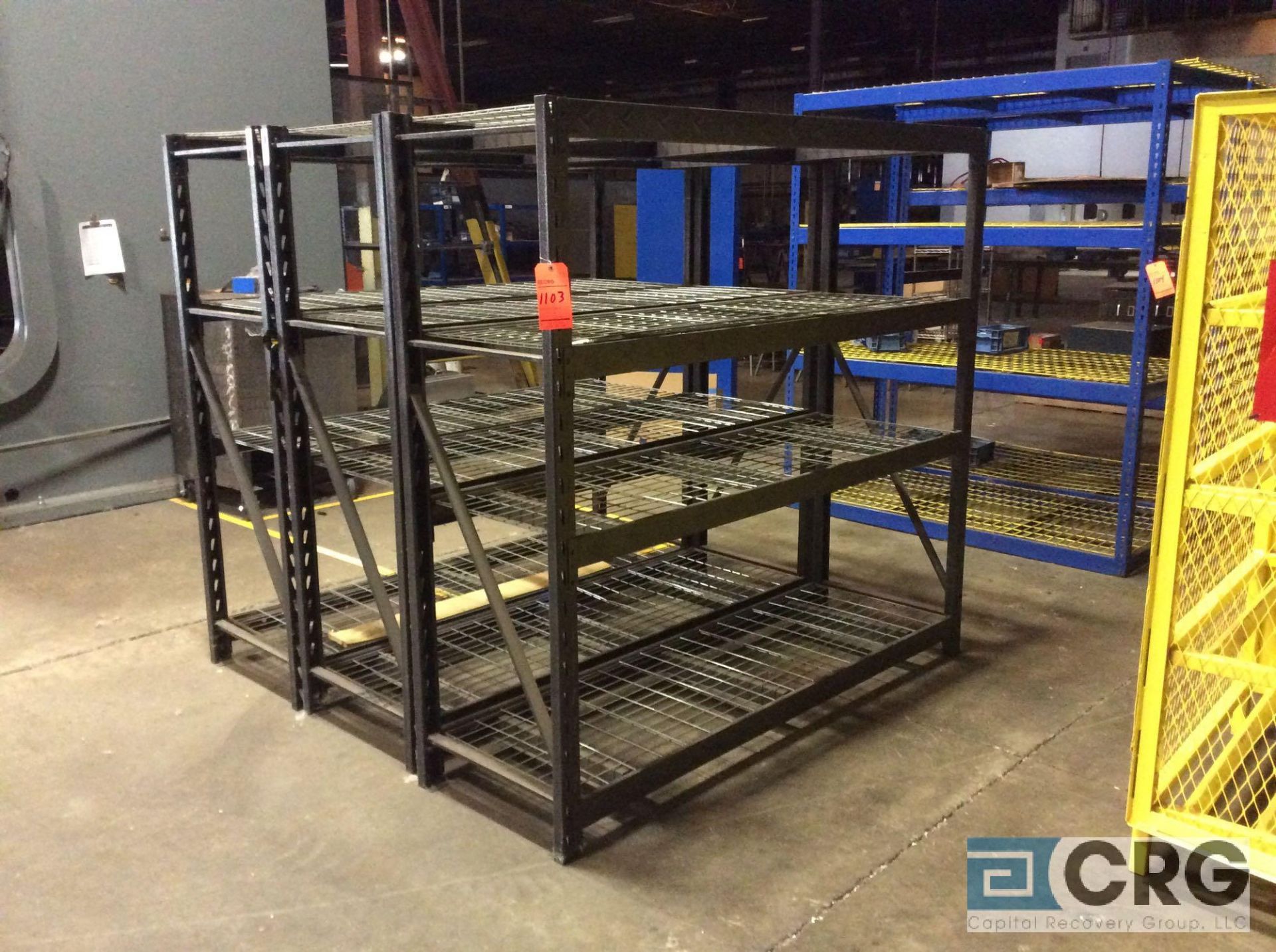 Lot of (3) 6 X 6 X 2 feet sections Gladiator adjustable shelving