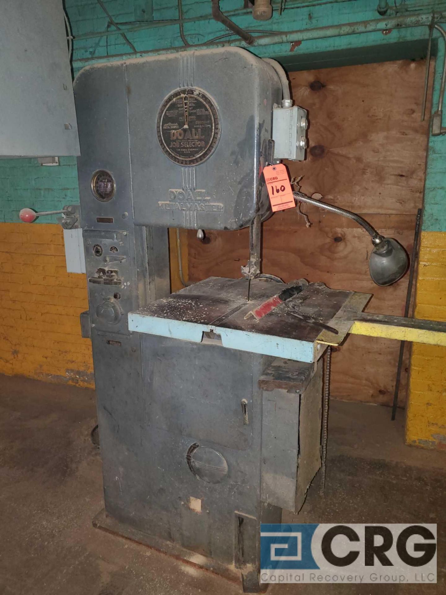 DO•ALL METALMASTER vertical band saw, 1/4 hp, 1 phase, 1725 rpm's