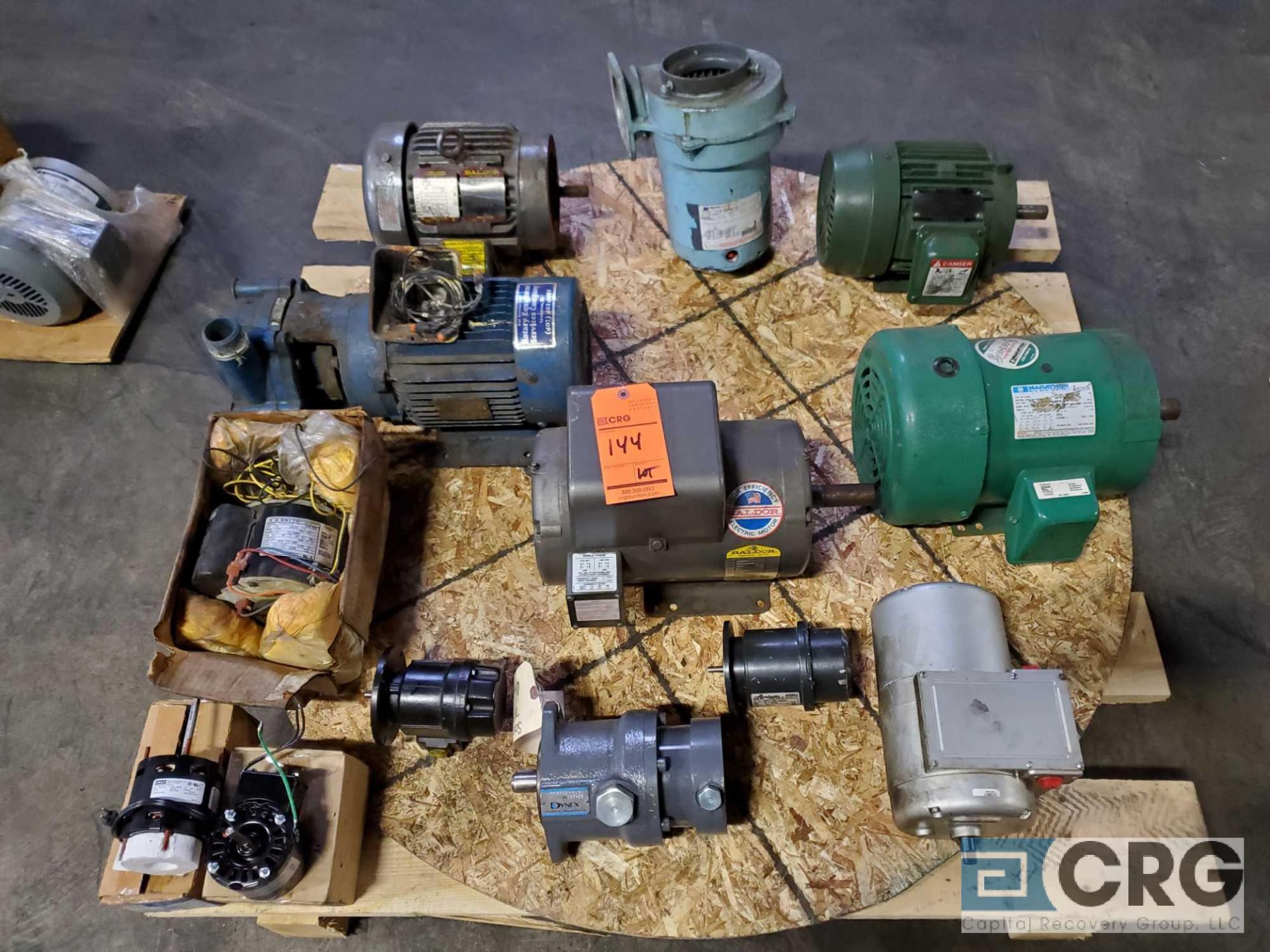 Lot of (13) assorted pumps and motors