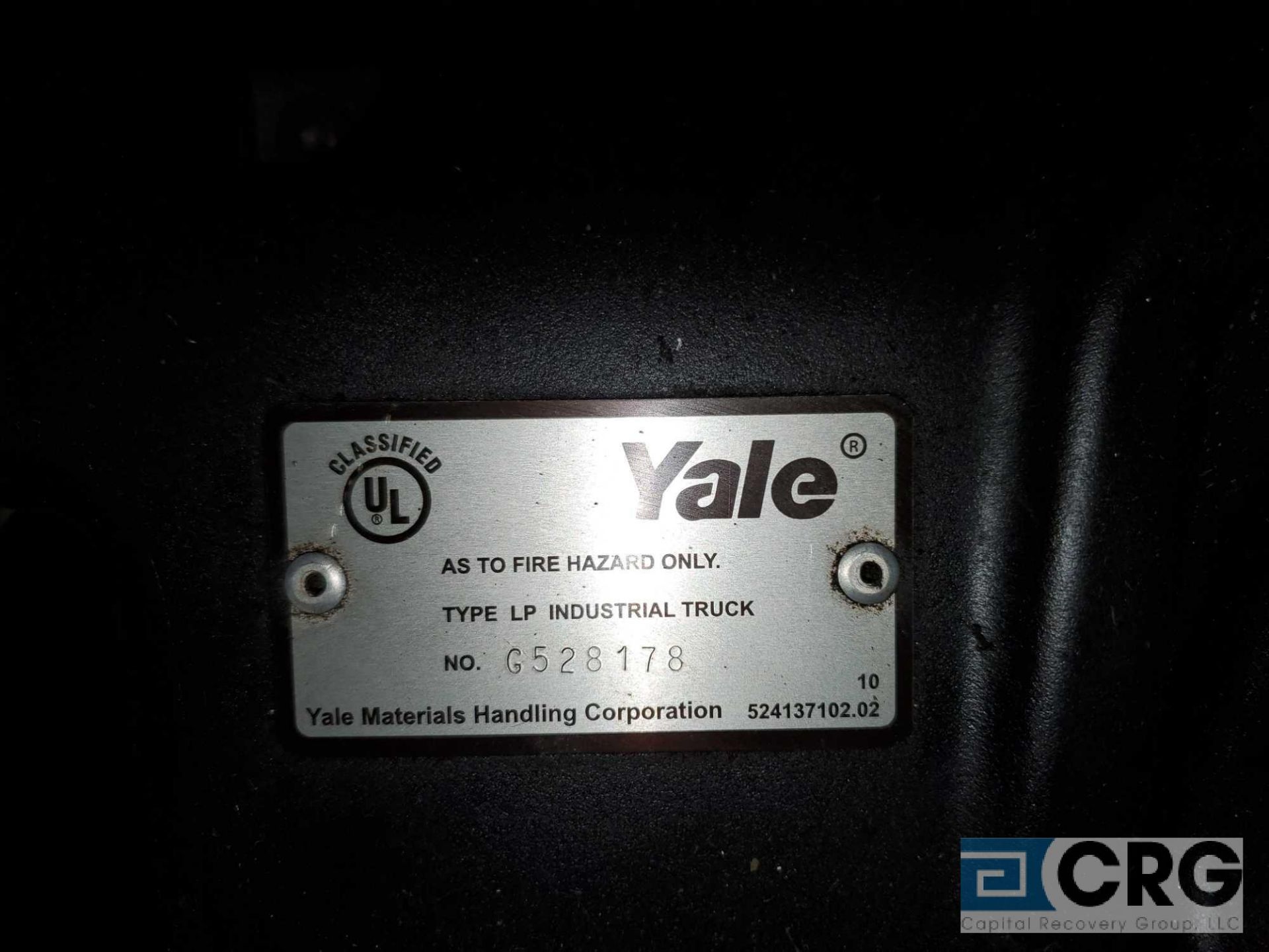 Yale m/n GLC155VXNGJE088 solid tire LP forklift - Bild 8 aus 8