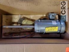 BALDOR electric motor with 17 1/2 in. shaft, no. C76017177, 5 hp, 3 phase, 3450 rpm's, 230v/460v,