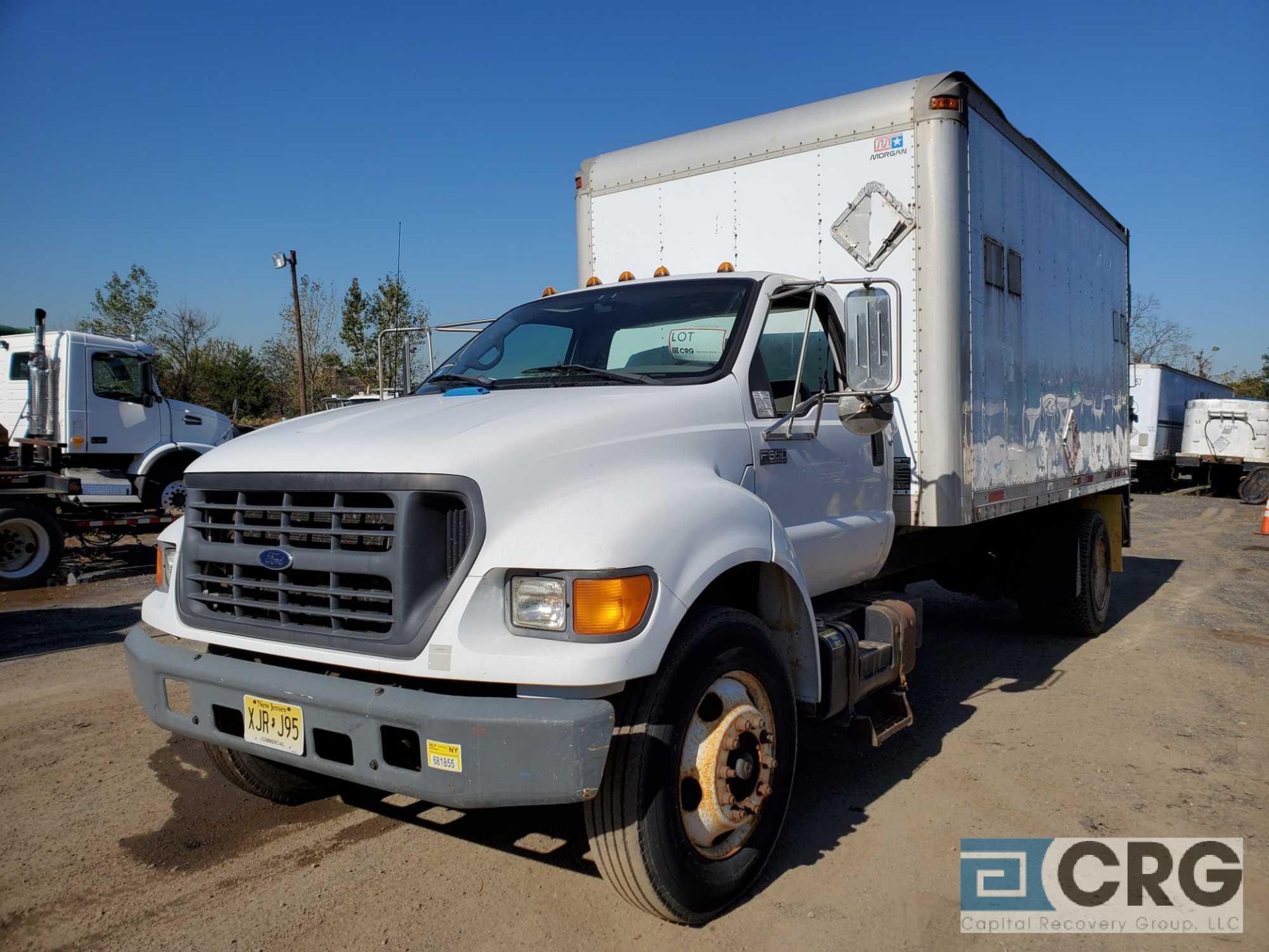 2000 Ford F650 Box Truck w/ lift gate, 26,000 GVWR, with 16' Morgan box, Model GVSD0851696, 35 cubic