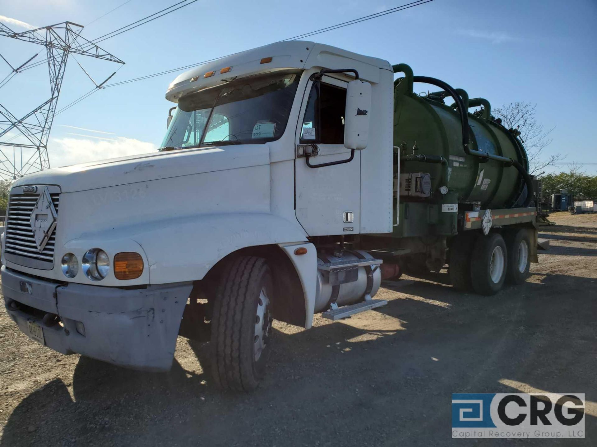 2001 Freightliner Century Liquid Vac Truck, 60,000 GVWR, 30,023 hours, with 3,200 gal. capacity