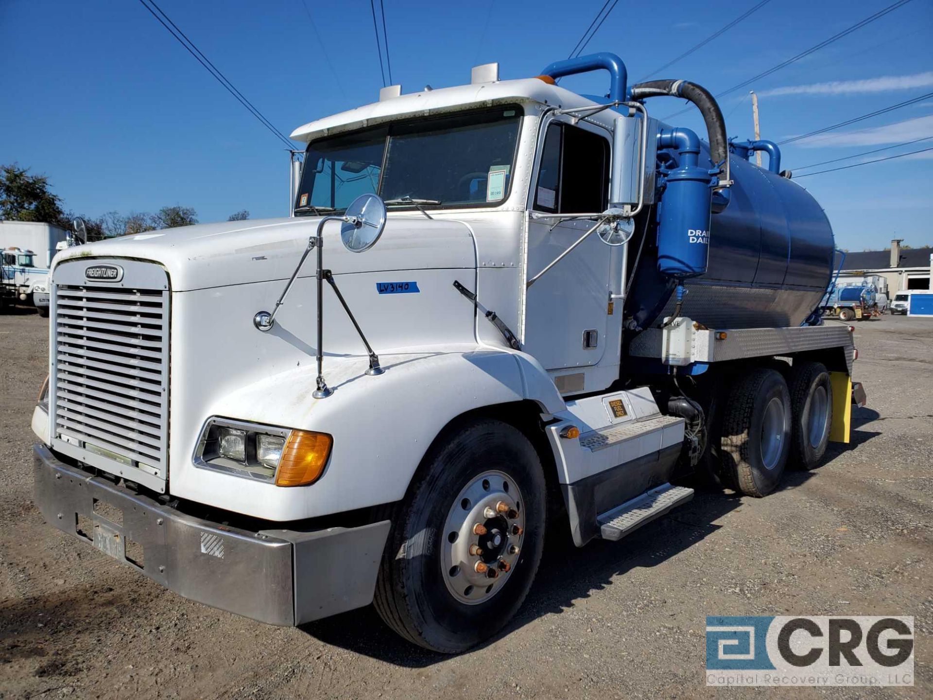 2000 Freightliner D112064ST Liquid Vac Truck, 54,000 GVWR, with 3,500 gal. capacity carbon tank, and